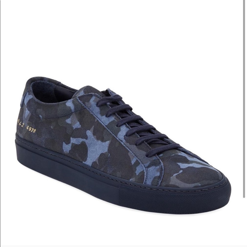 Common project camouflage navy sneakers